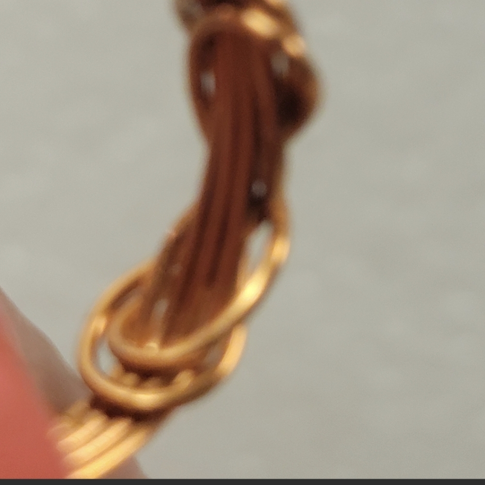 Hand Crafted Copper Wire Wrapped Infinity Bow Ring - Picture 6 of 8